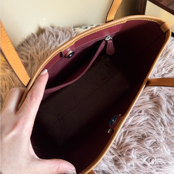 Coach Tan Leather Tote Bag - Picture 3 of 6